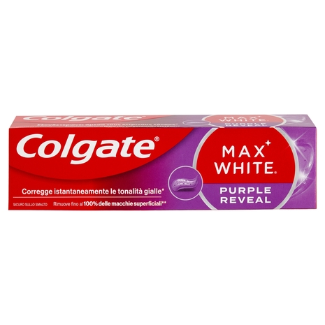 Colgate dentifricio sbiancante Max White Purple Reveal 75 ml